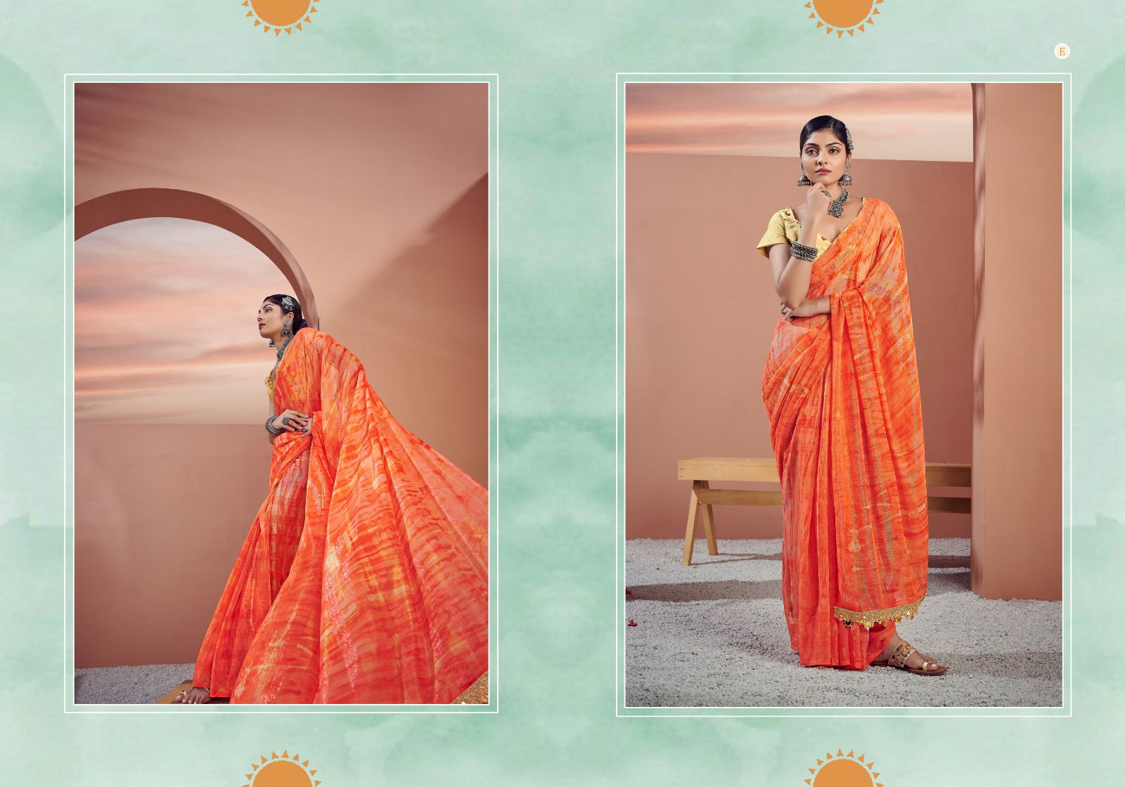 Kathika By Ynf Georgette Party Wear Sarees Catalog
